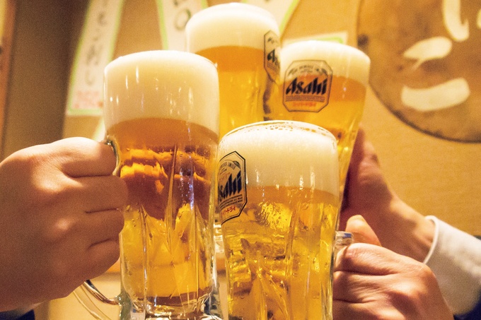 居酒屋『庄や』の乾杯写真
