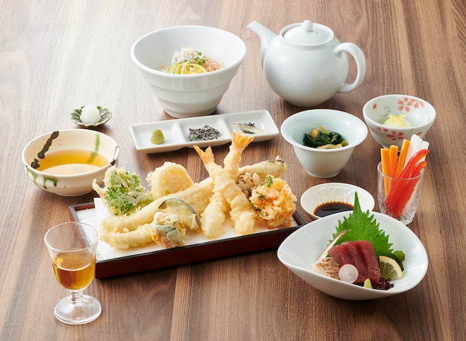 青葉台の居酒屋『旬の舞』の天ぷらコース