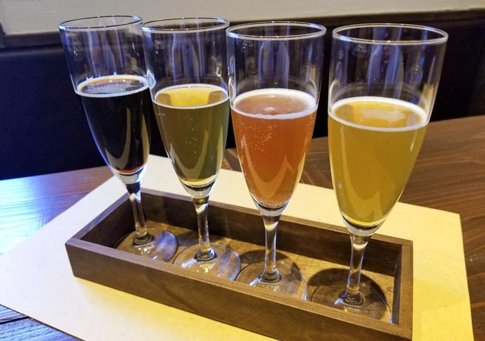 クオーレドーロ、本日のクラフトビール4種飲み比べセット