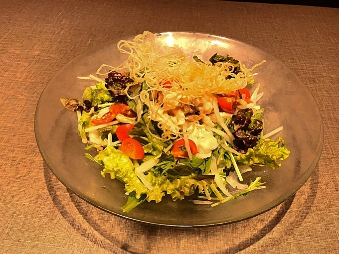 お菜家 蒸し鶏のサラダ