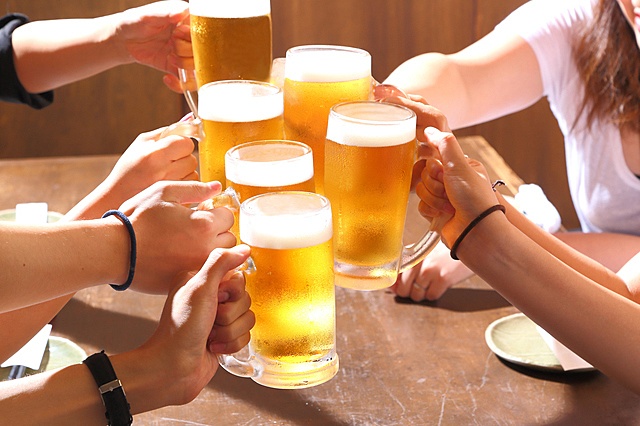 お菜家 飲み放題 ビール