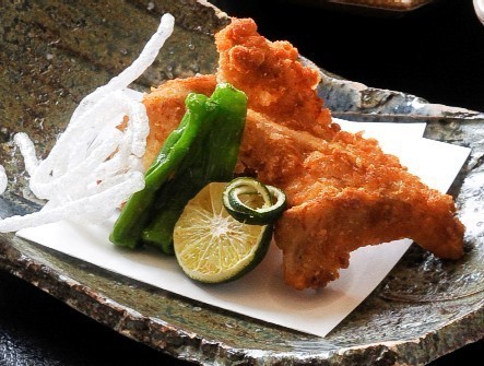 『草庵』ふぐの唐揚げ