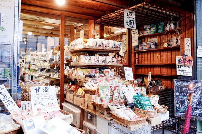 根津のヴィーガンレストラン「根津の谷」の食品店