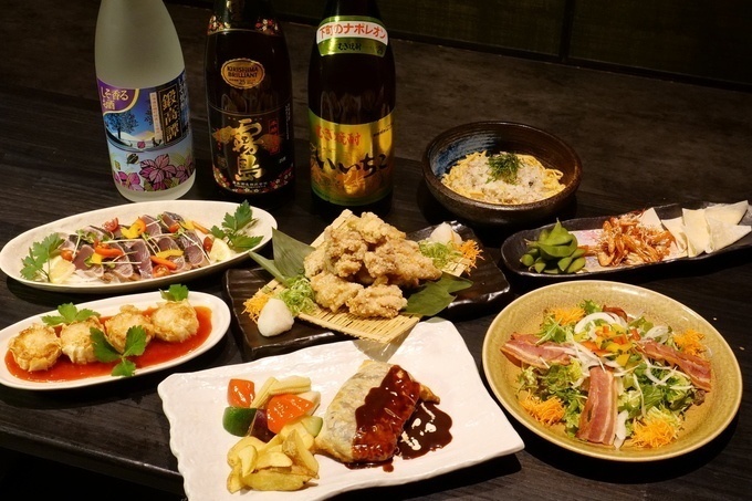 萬坊 本日の鮮魚や肉料理など7品&200種類以上飲み放題付コース