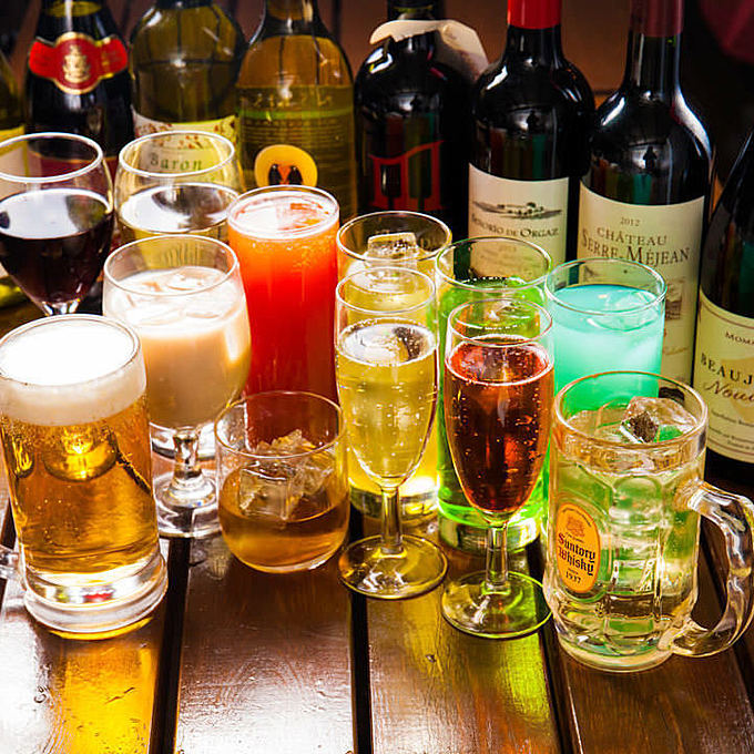 酒場がぶ の飲み放題ドリンク集合画像