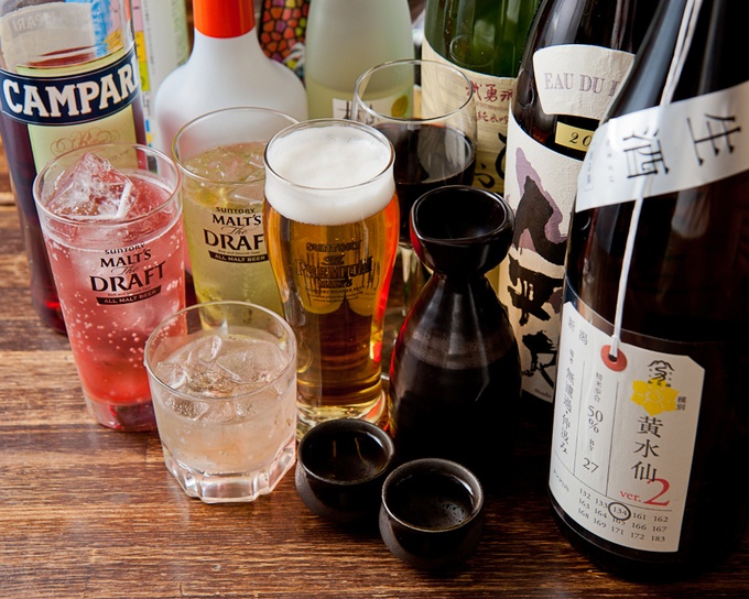 大阪四ツ橋の居酒屋『長崎芳寿豚と地場野菜 新町なみなみ』の飲み放題