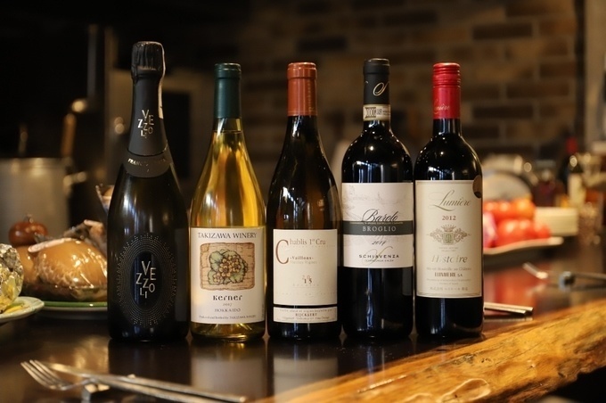 北参道にあるイタリアンレストラン『Osteria gravino』のワイン