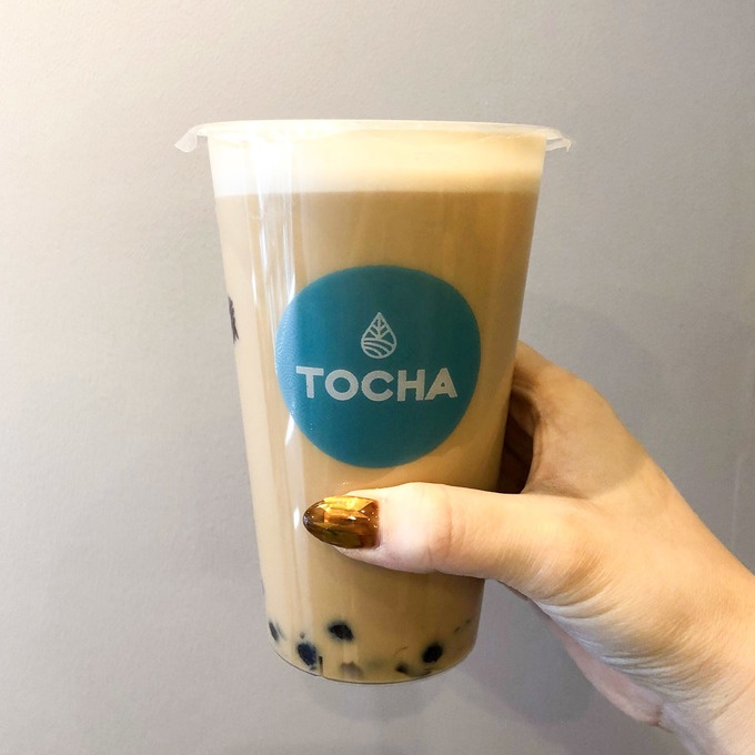 自由が丘のタピオカ女子大生おすすめタピオカTOCHAのほうじ茶ミルクティー