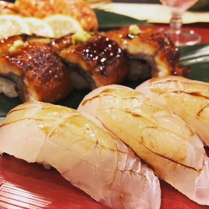 やまや別館すしのや 大将おまかせ大老さんコース 最強飲み放題付き5000円 握り鮨
