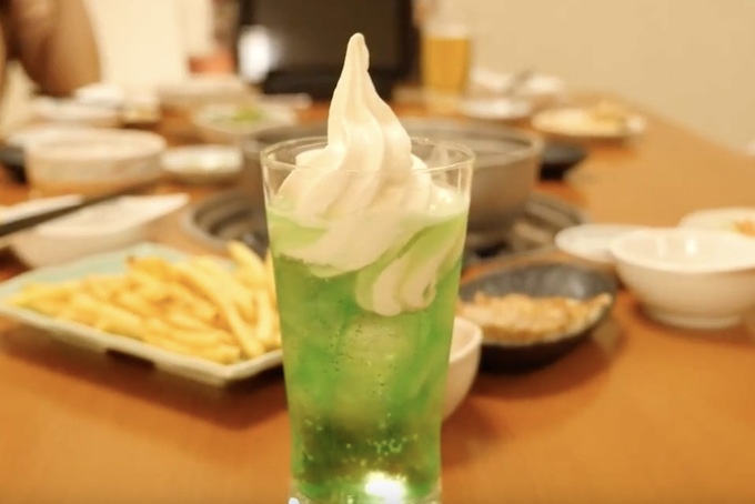 和食さと さとしゃぶ メロンフロート
