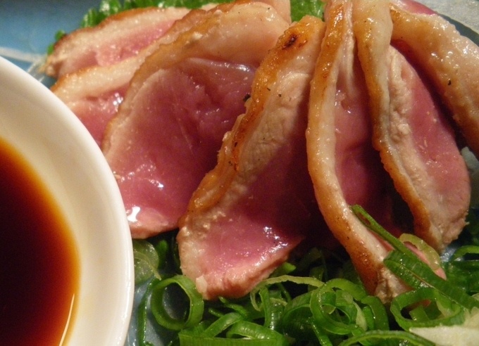 大阪府大阪市福島の焼鳥・居酒屋『焼き鳥まさや』のかもたたき