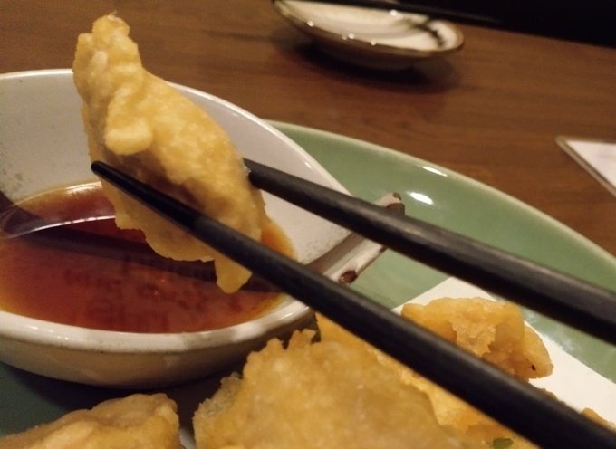 中目黒の居酒屋『酒旬亭 中目魚』のかしわ天麩羅
