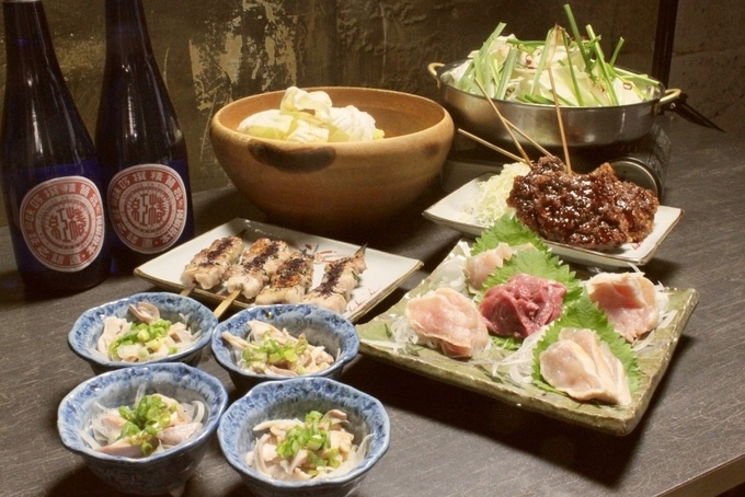 新橋のもつ鍋屋『もつ福』の「名物コース」