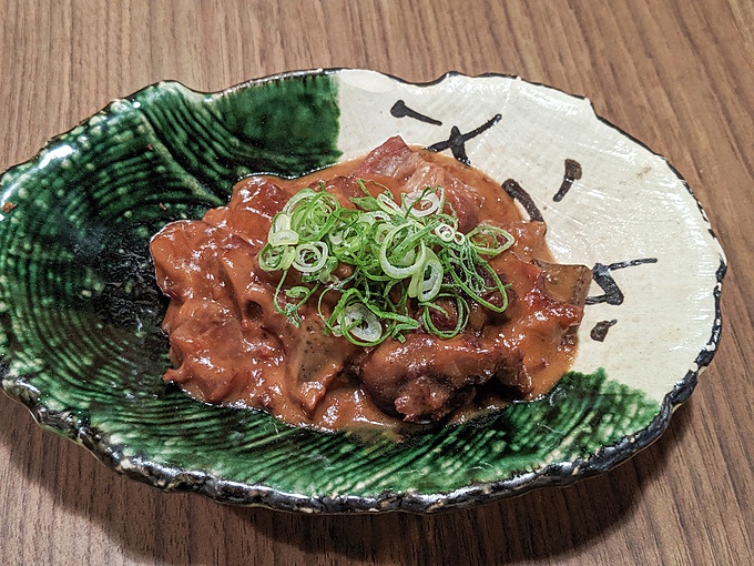 大阪梅田の居酒屋『梅田酒場角打ち』の土手焼き