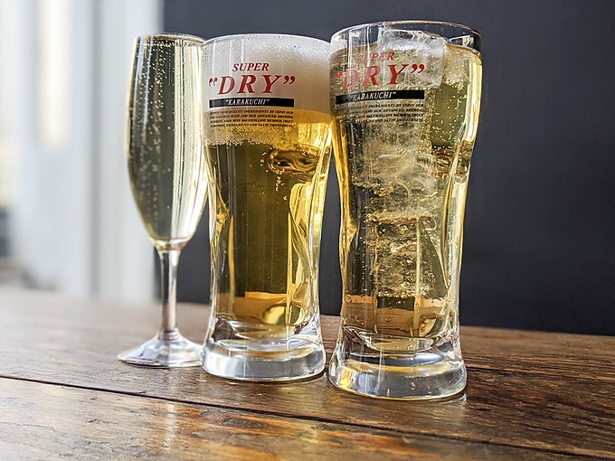 あぶりどり バリ鳥 秋葉原UDX店のドリンク画像(ビール・ハイボール・こぼれスパークリング)