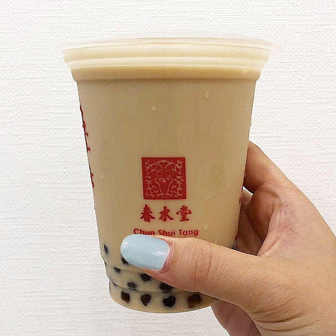 タピオカ女子大生おすすめチェーンのタピオカ店春水堂のタピオカミルクティー