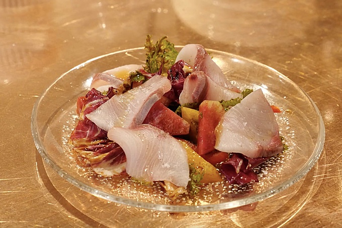 東池袋 イタリアン BATON 本日の鮮魚のカルパッチョ
