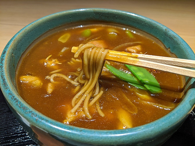 -両国-江戸NOREN内の蕎麦屋、日本ばし やぶ久のカレー南ばん