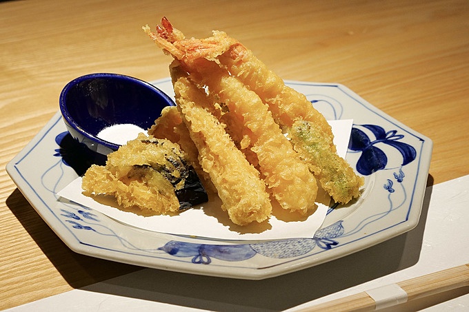 浜松 日本料理 Wasabi 天ぷら盛り合わせ