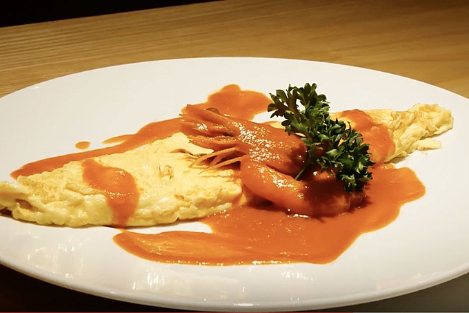 浜松 日本料理 wasabi チーズオムレツ