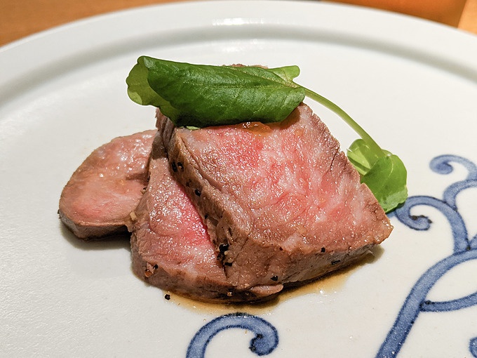 紙屋町東の和食料理店『一汁』の広島牛ステーキ