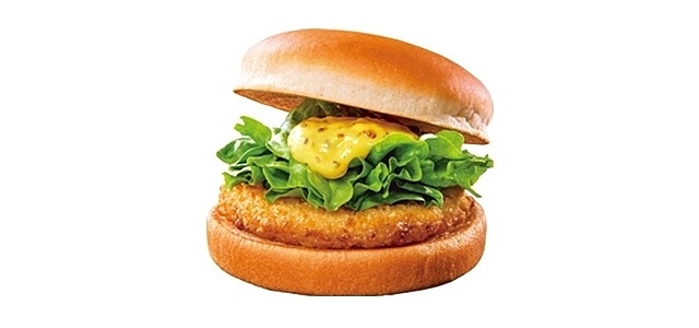 『ロッテリア』の新商品「ハニーマスタードチキンバーガー」