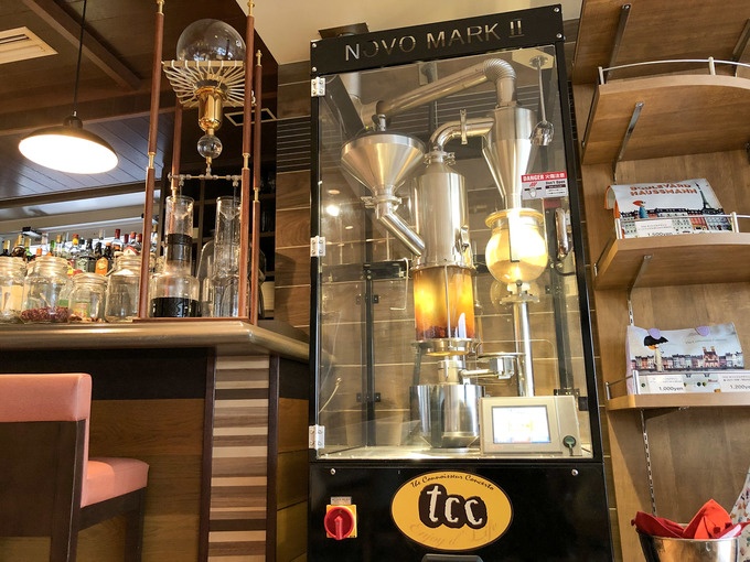 『tcc GINZAの洋食』の自家焙煎コーヒー