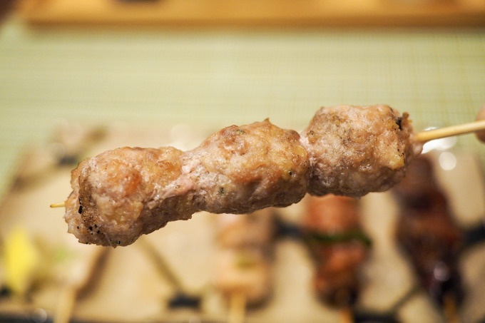 両国NORENの鶏はなの「団子(つくね)」