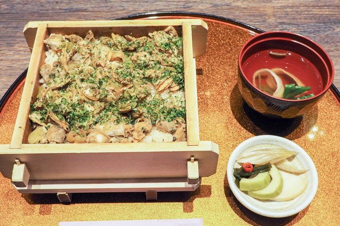 両国江戸NORENの門前茶屋の深川めし