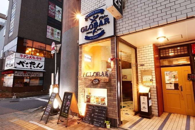 千葉県・柏駅の肉バル『WORLD BEER KITCHEN GLOBAR』の外観