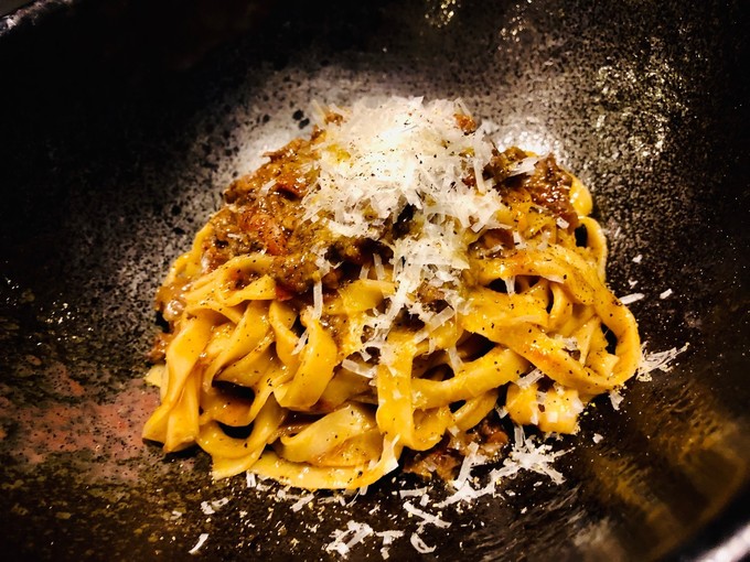 パスタ「牛100%ミートソース」