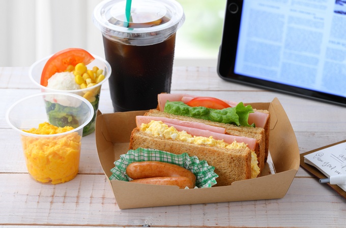 モーニングが人気!午前7時から営業しているデリバリー対応もOK!瑞江駅のカフェ『MORIVA COFFEE』の「たまごハムサンド」