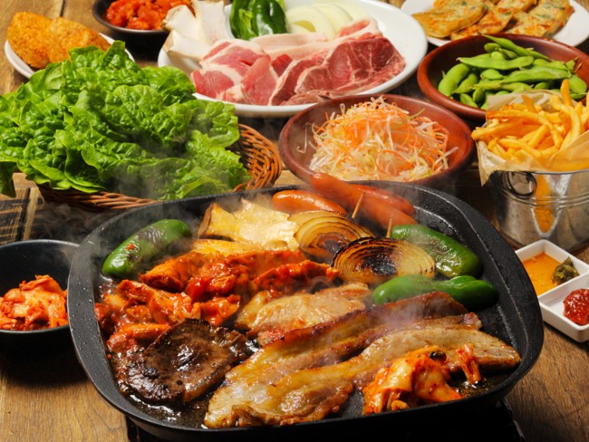 「コリアンBBQコース(飲み放題付き)」