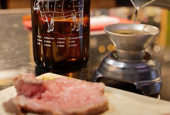 完全会員制の“焼かない焼肉店”『29ON』のペアリングの画像